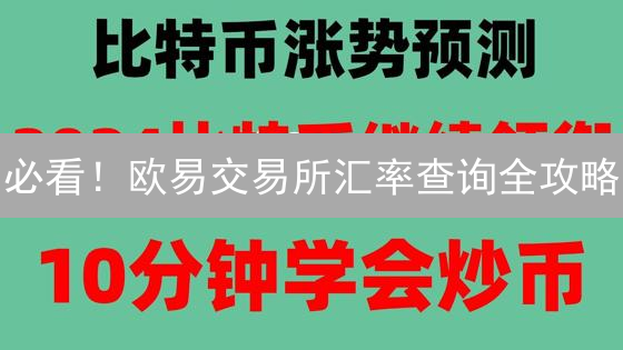 必看！欧易交易所汇率查询全攻略：你不可错过的交易秘籍！