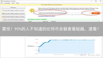 震惊！90%的人不知道的比特币余额查看秘籍，速看！
