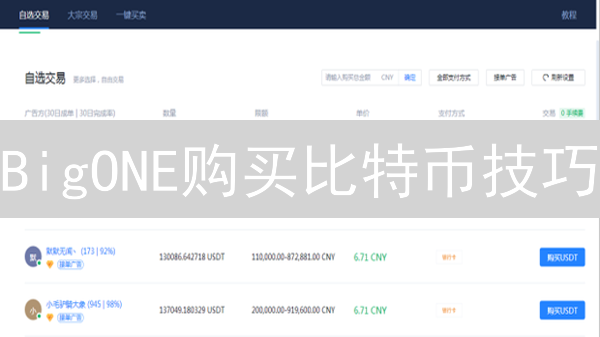 BigONE购买比特币技巧：新手指南与进阶策略
