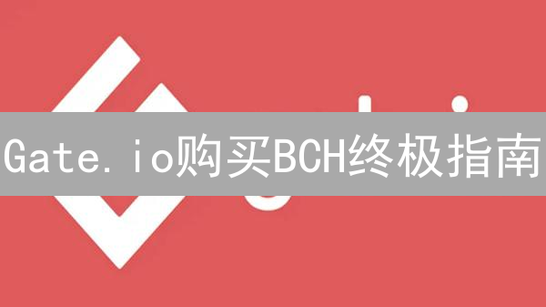 Gate.io购买BCH终极指南：新手也能轻松上手！