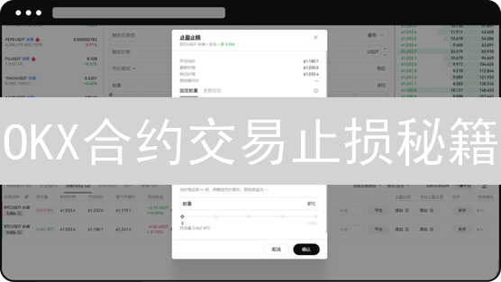 OKX合约交易止损秘籍：告别爆仓，稳赚不赔？